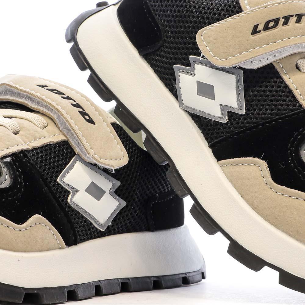 Zapatillas Lotto Capri para niño - Negro/Beige 7/7