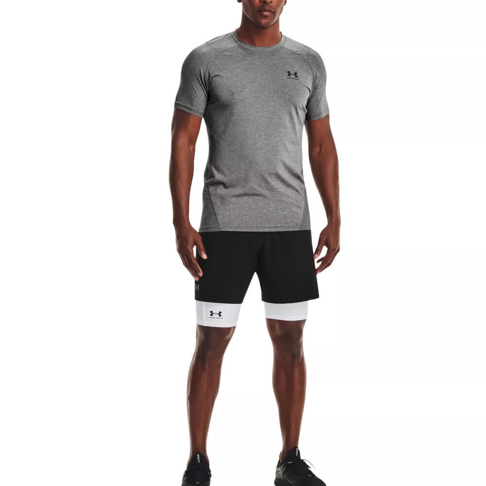 Under Armour HeatGear Compressieshort Heren Wit 6/6
