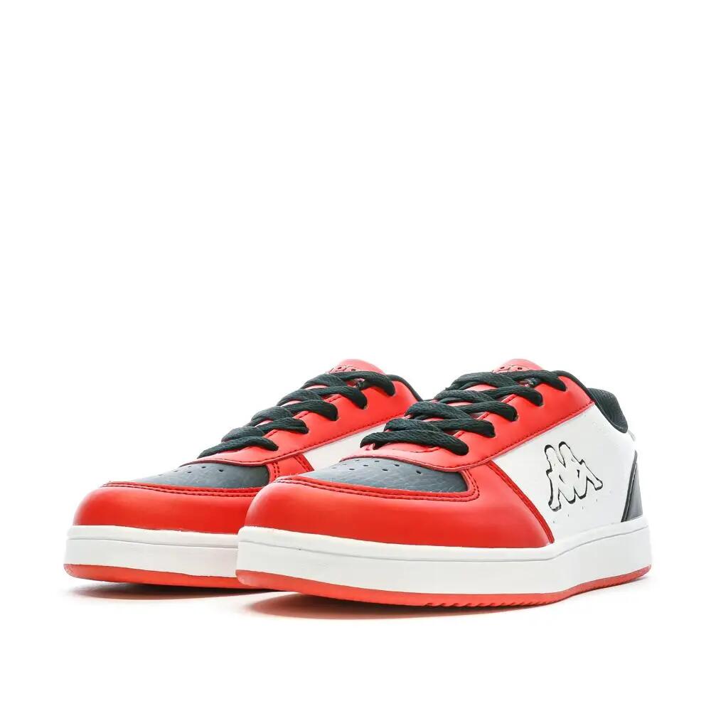 Zapatillas Kappa Malone con Cordones Blancas/Rojas para Niño 7/7
