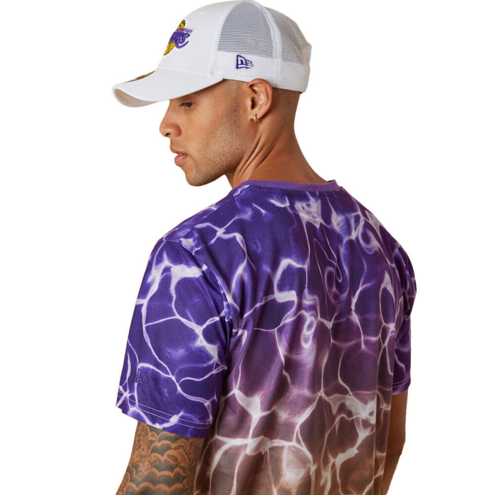Tee-shirt New Era LA Lakers NBA Team Colour Water Print 6/6