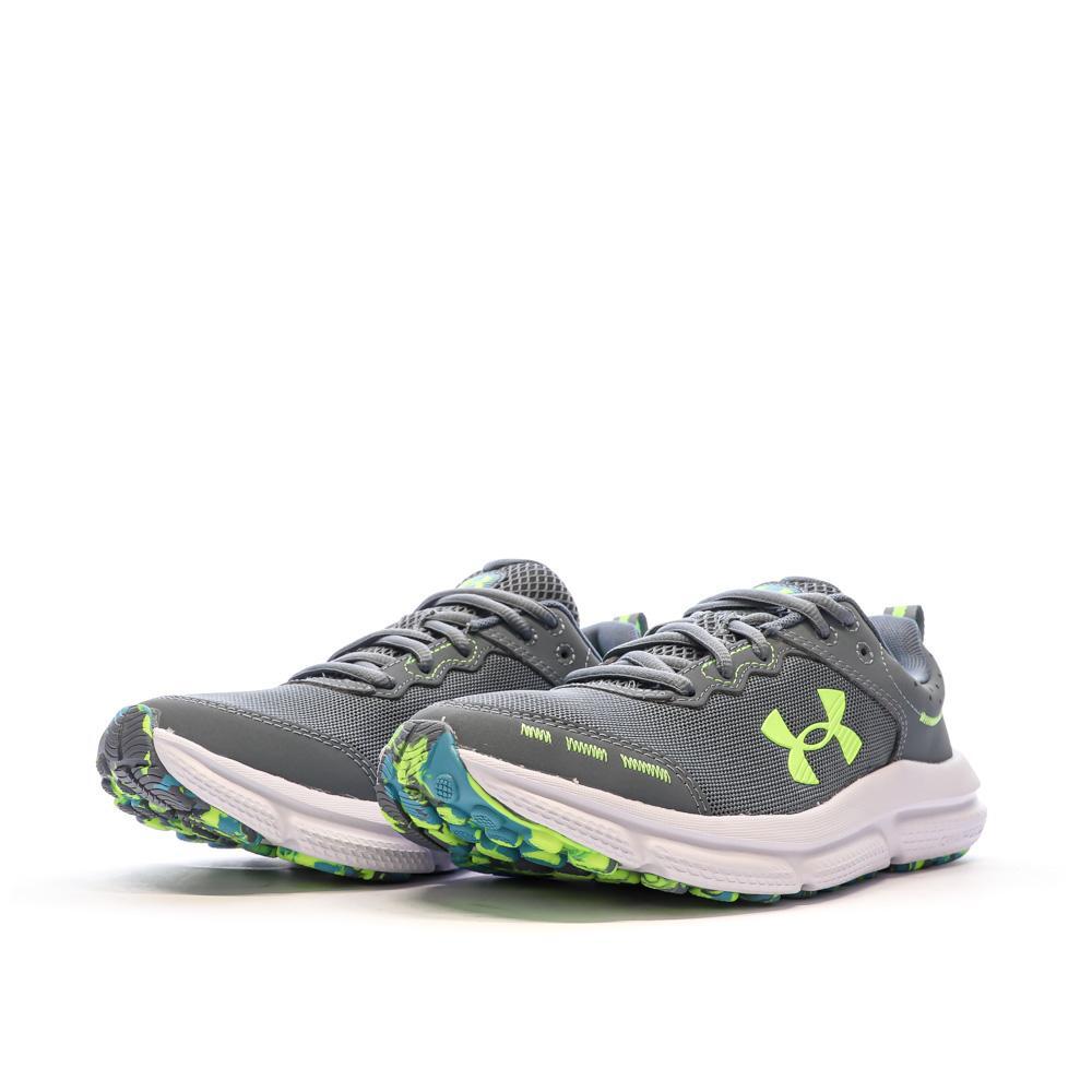 Chaussures de Running Gris /Vert Garçon Under Armour Assert 10 6/7