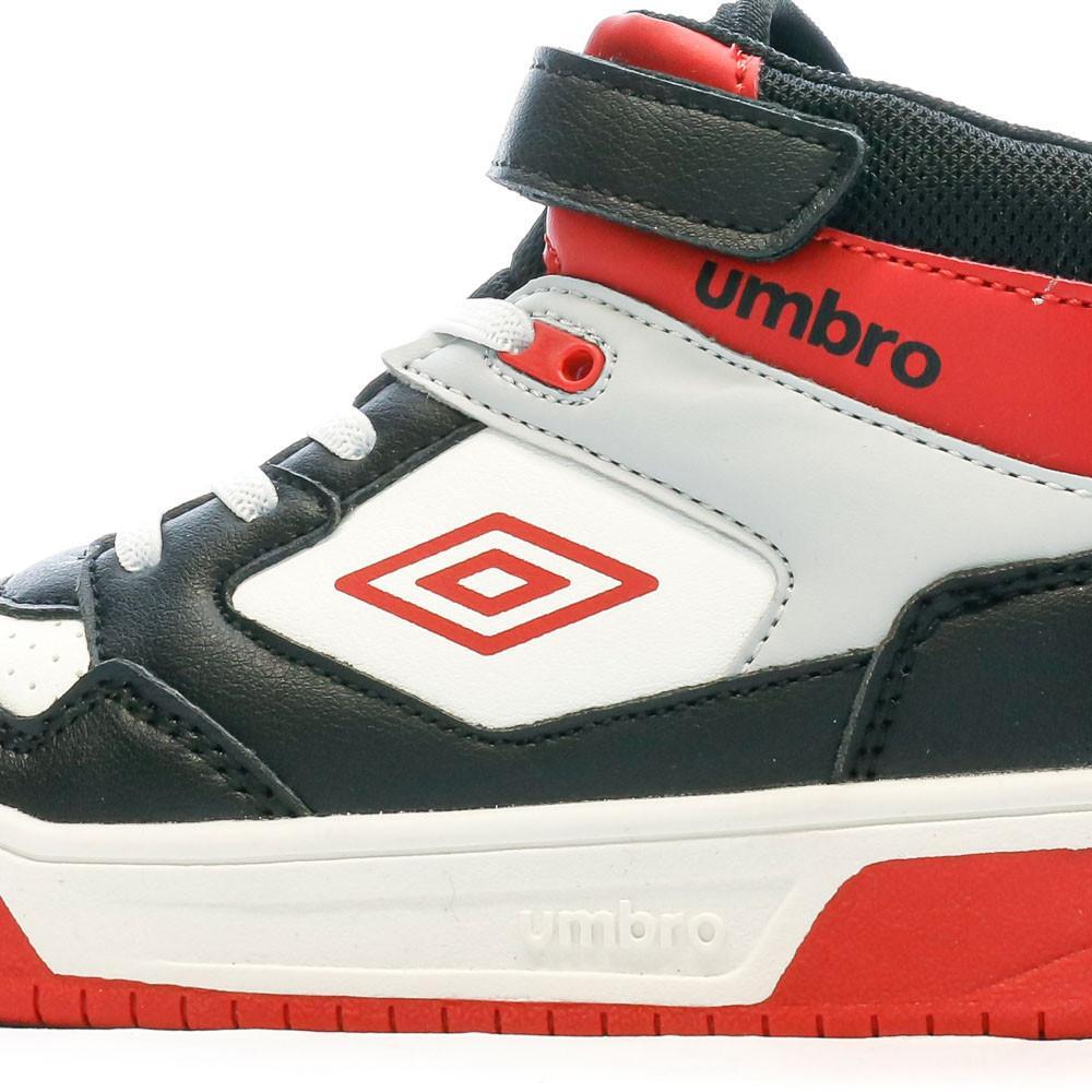 Baskets Noires/Rouges/Blanches Garçon Rouge Umbro Olly Vlc 7/7