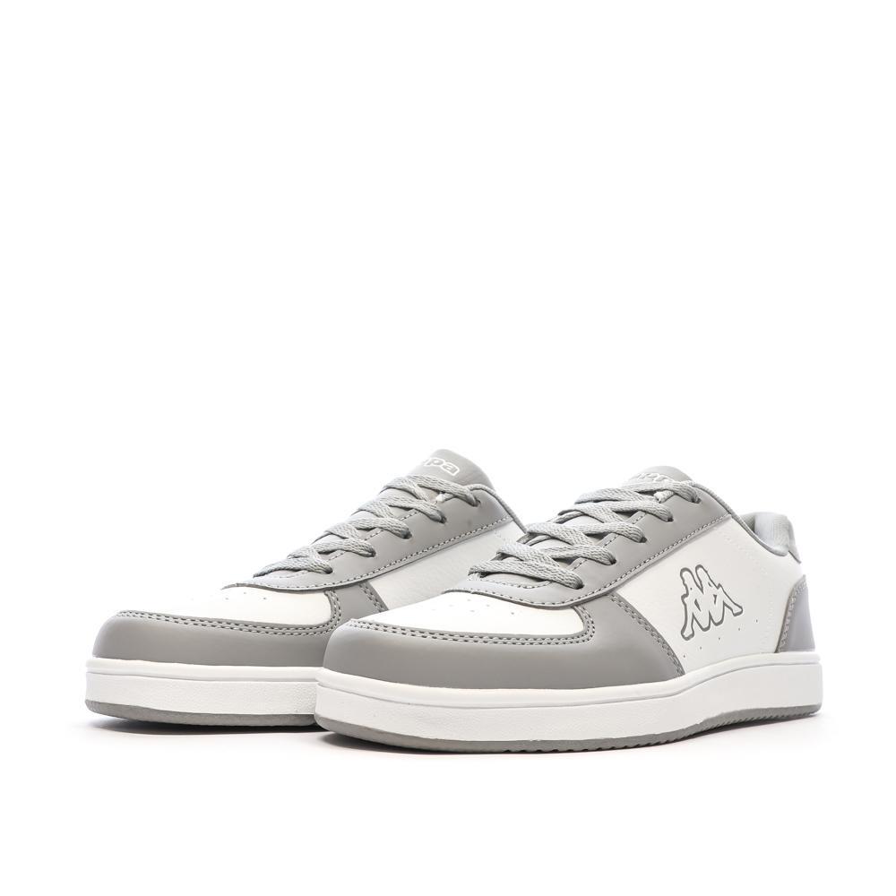 Zapatillas Kappa Malone con cordones para niño, blanco/gris 6/7