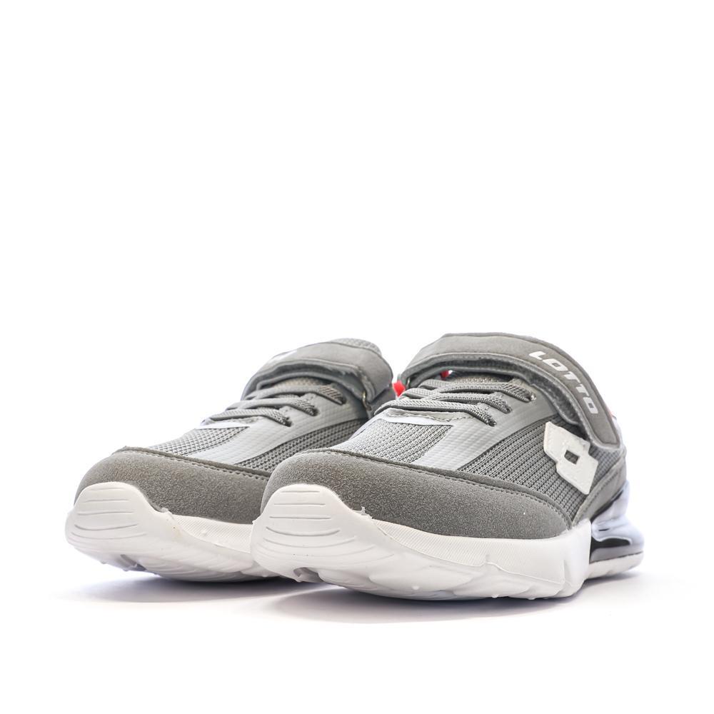 Lotto Novara Jongens Sneakers Grijs/Wit 7/7