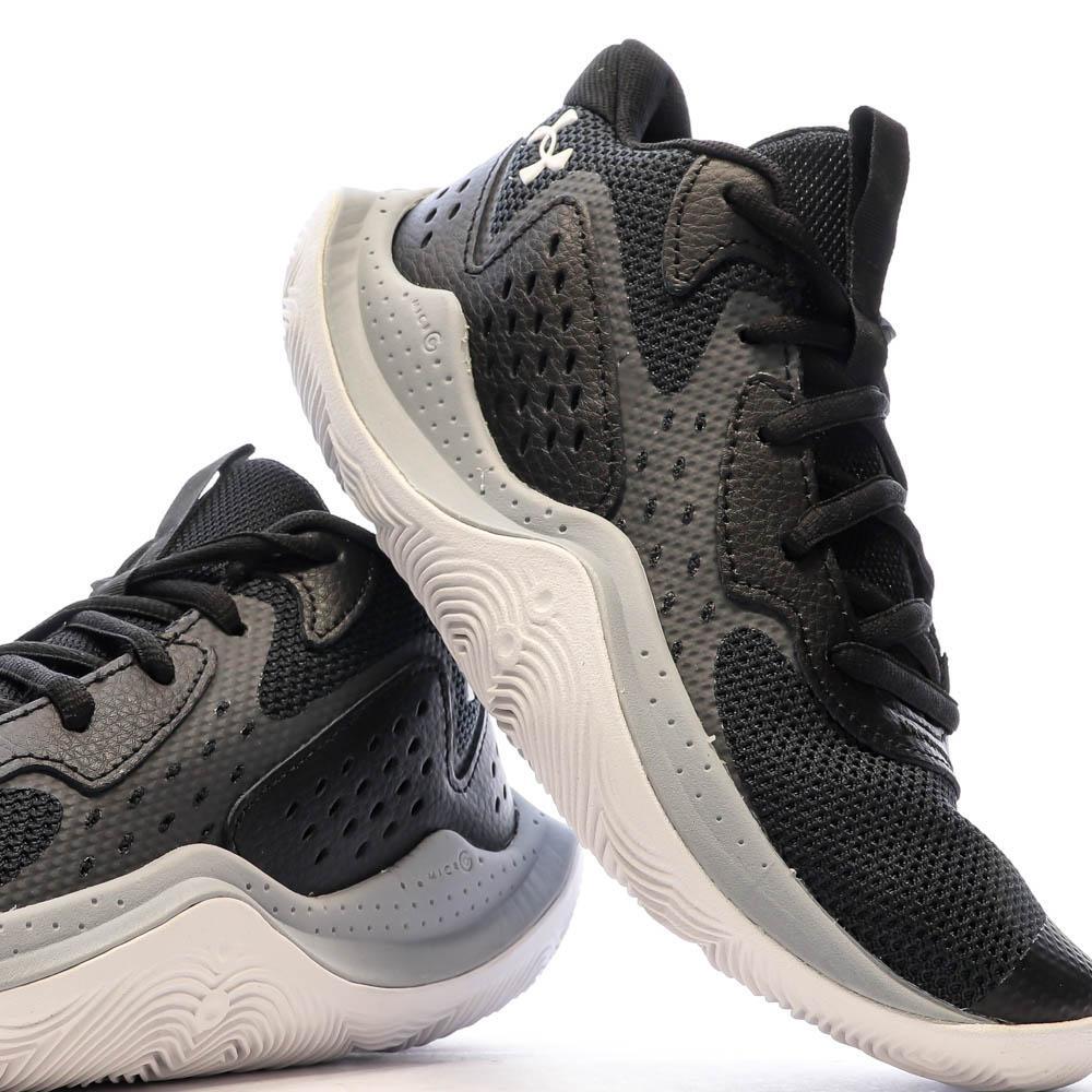 Chaussures de Basket Noires Mixte Under Armour Jet  23 7/7