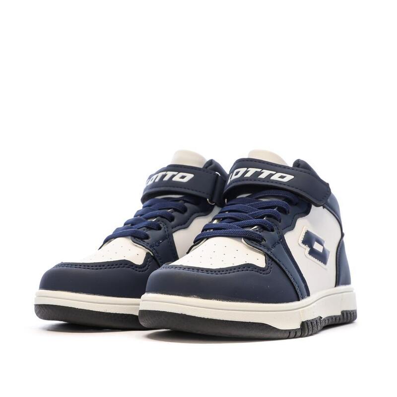 Baskets  Blanche/Marine Garçon Lotto Ravenne