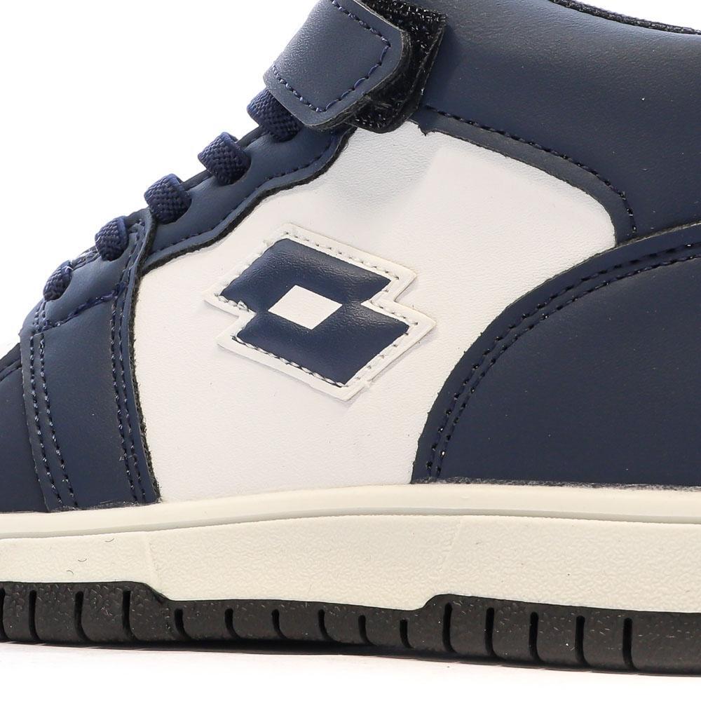 Zapatillas Lotto Ravenne Blancas y Azules para Niño 7/7