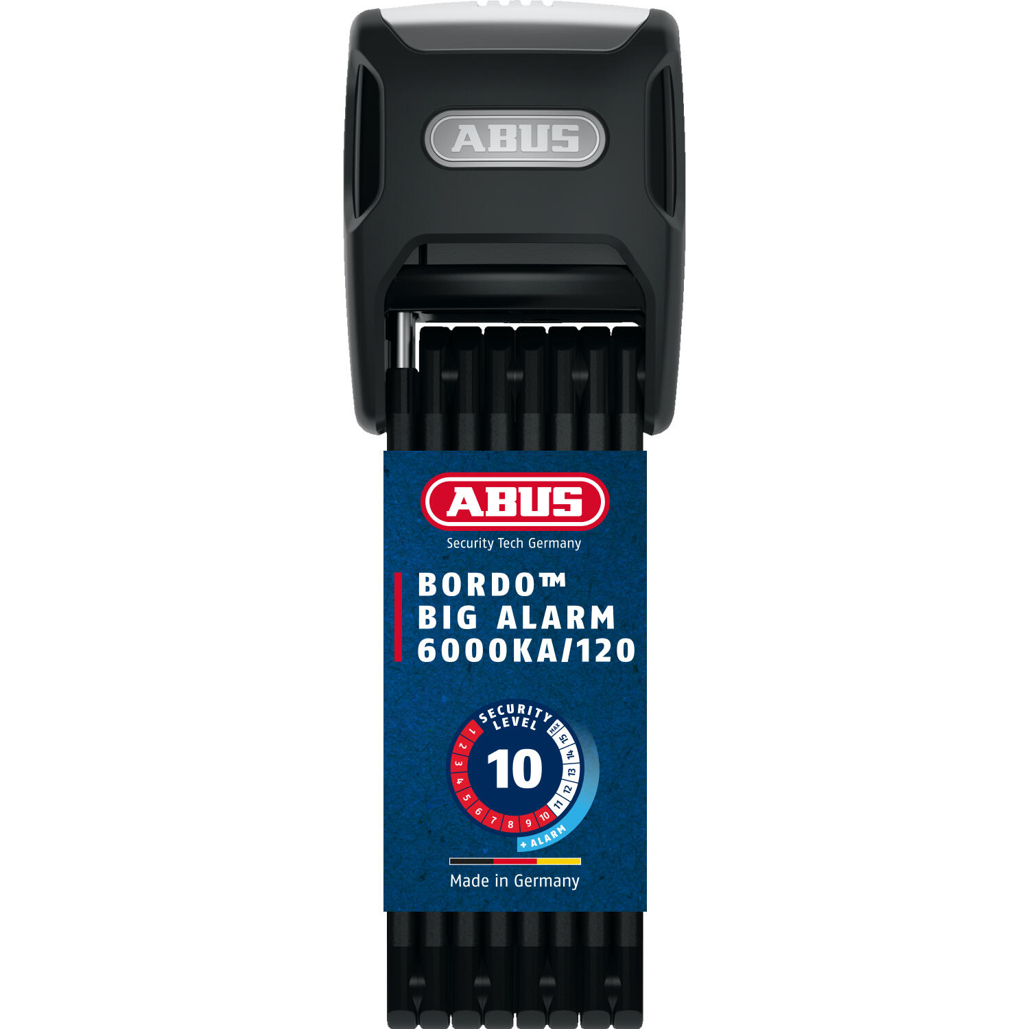 ABUS Abus Bordo Big Alarm Candado Plegable 120 cm - Negro