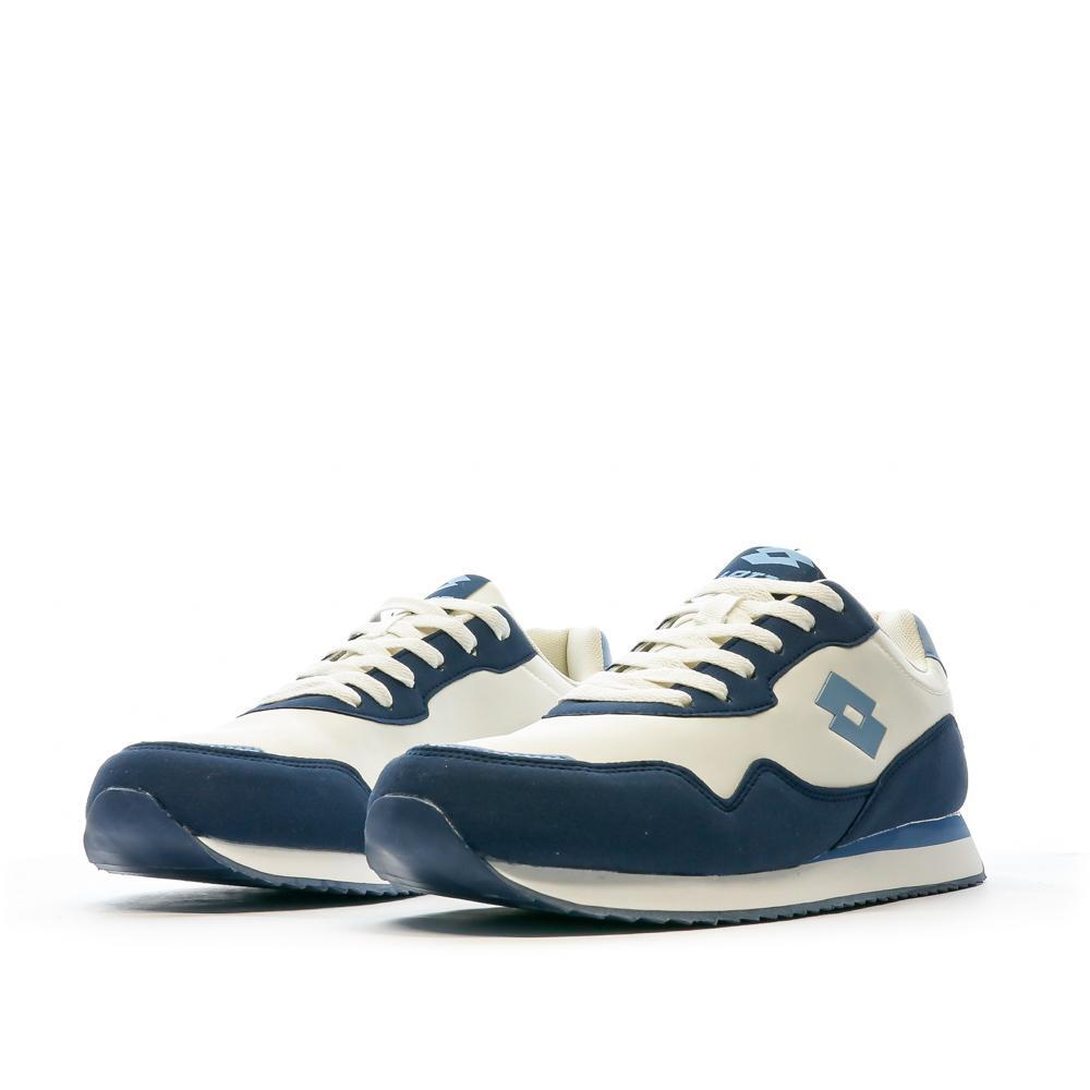 Zapatillas Lotto Twenty 2 para Hombre Crudo/Azul 6/7