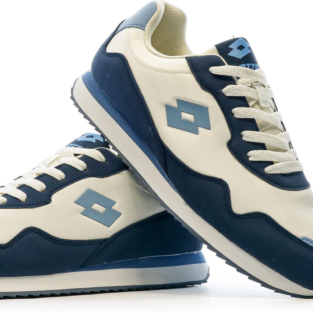 Zapatillas Lotto Twenty 2 para Hombre Crudo/Azul 7/7