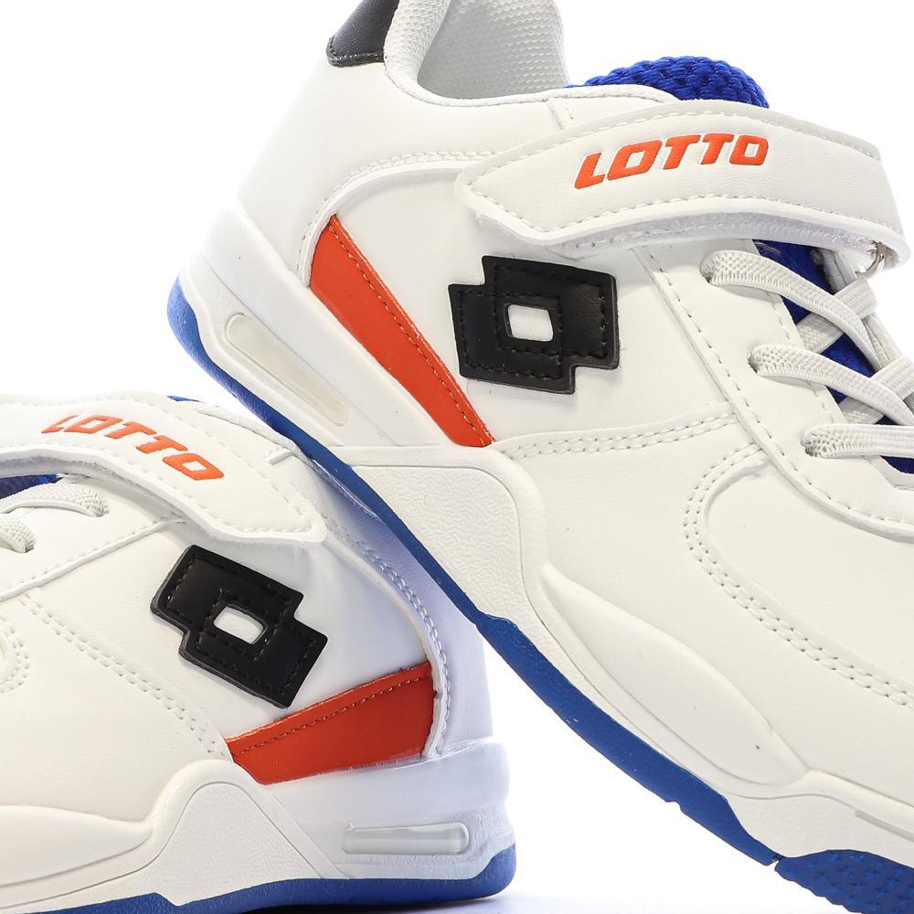 Zapatillas Lotto Verona para niño - Blanco, Negro y Rojo 7/7