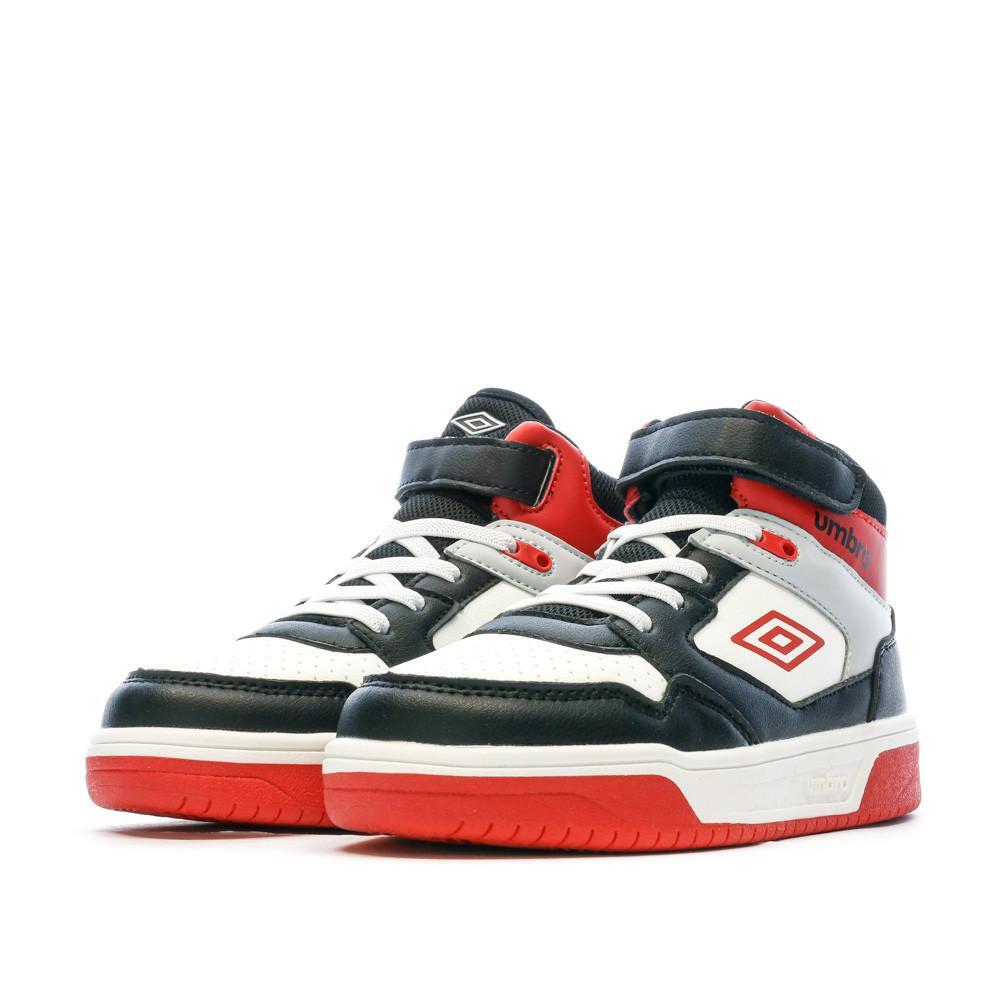 Umbro Olly VLC Jongens Sneakers Zwart/Rood/Wit 6/7