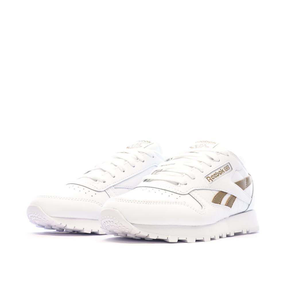 Reebok Classic Leather Dames Sneakers Wit/Bruin 6/7