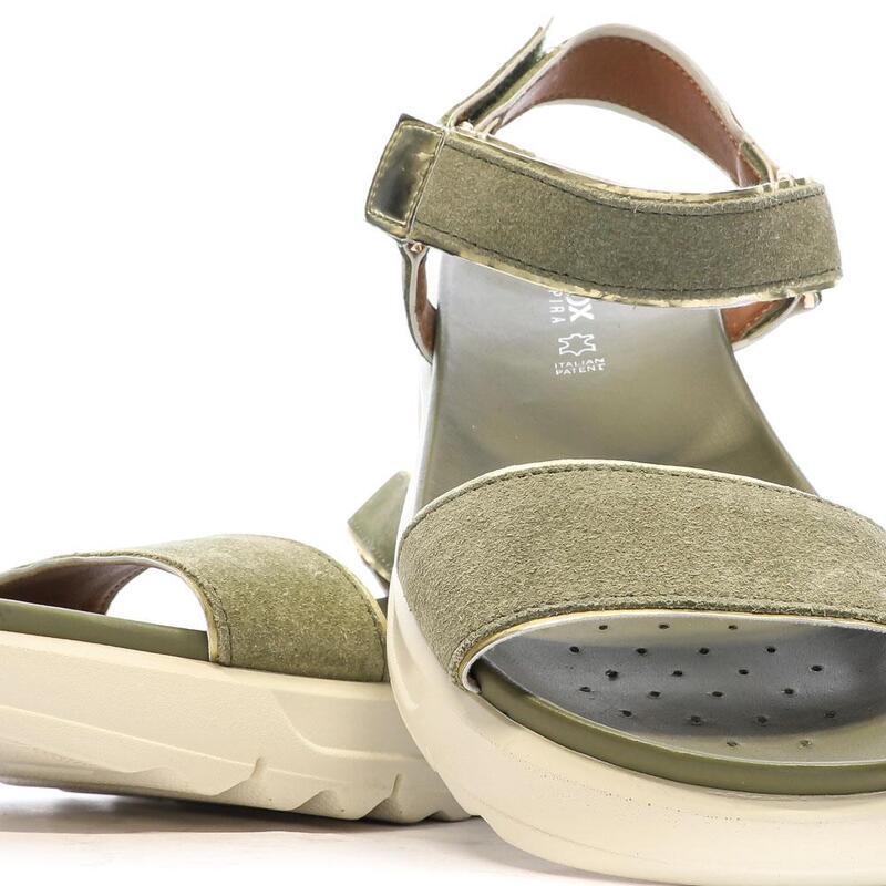 Sandales Kaki Femme Geox Xand