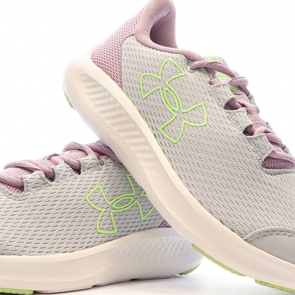 Chaussures de Running Gris/Rose Femme Under Armour Charged Pursuit 3 7/7