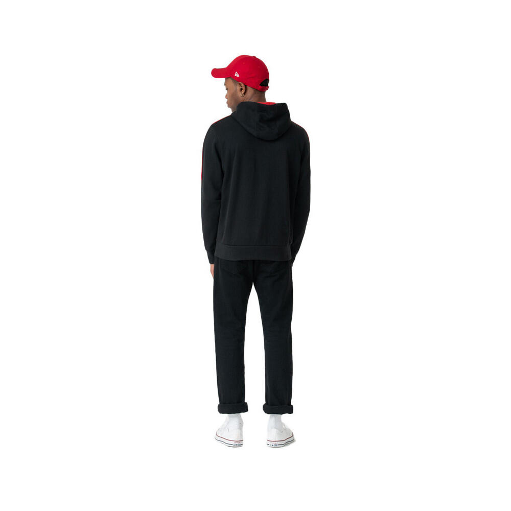 Felpa con cappuccio New Era Chicago Bulls: Stile a righe per veri tifosi 6/6