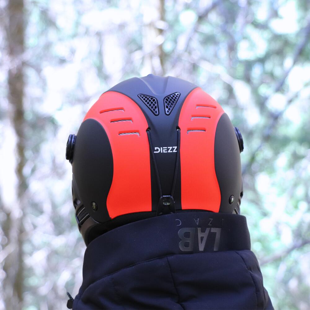 CASQUE LOUNA II VENTURY TOUCHY BLACK FIRE RED 4/5