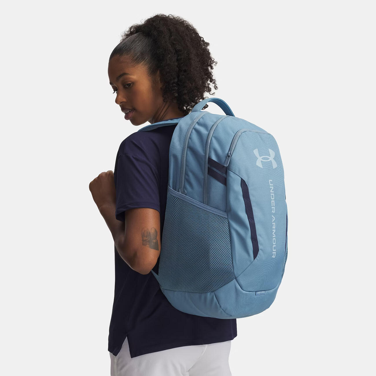 Sac à dos UA Hustle 6.0 Bleu clair fumé 2/6