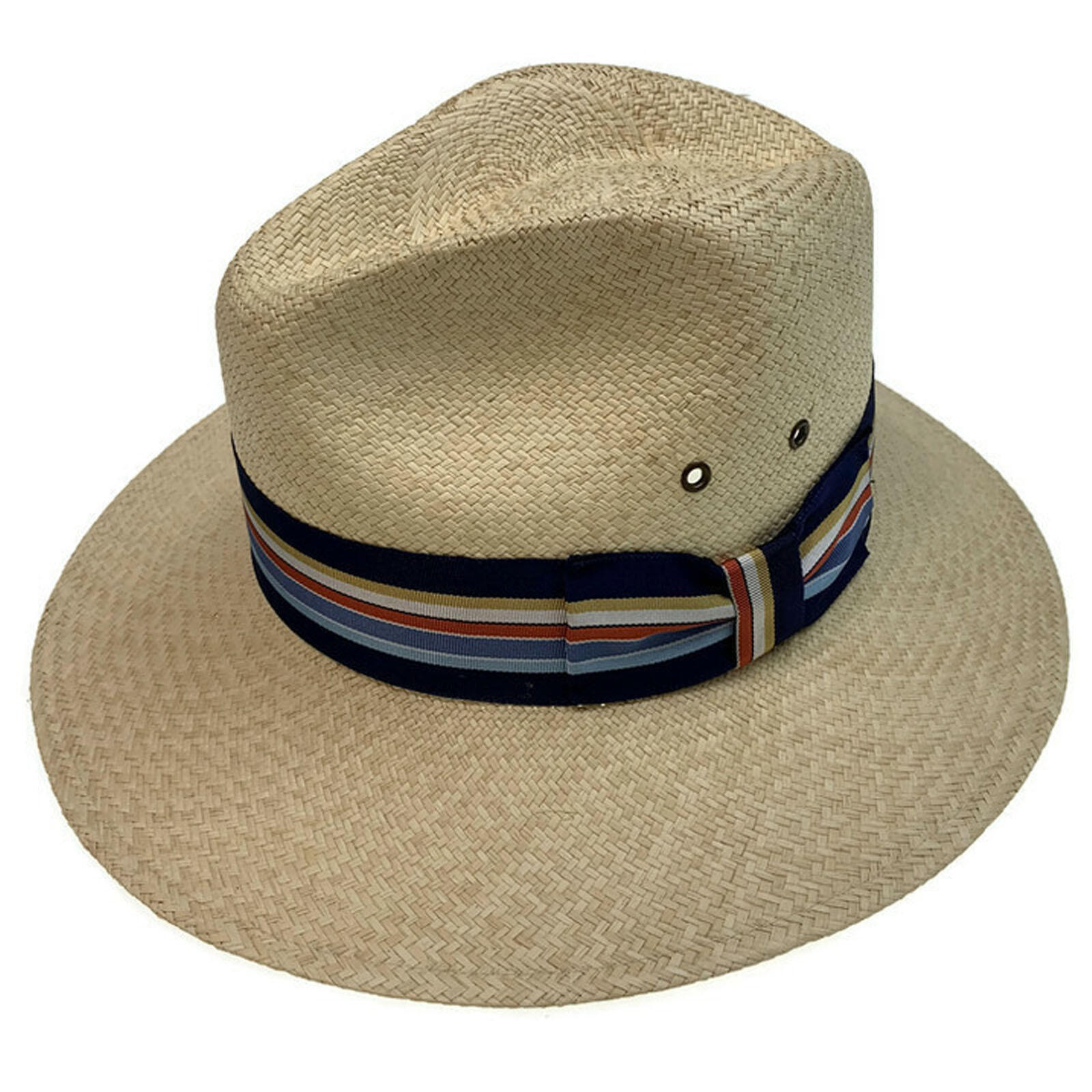 STRAW PANAMA HAT Trilby Beach Golf Cap Summer Sun Hand Woven