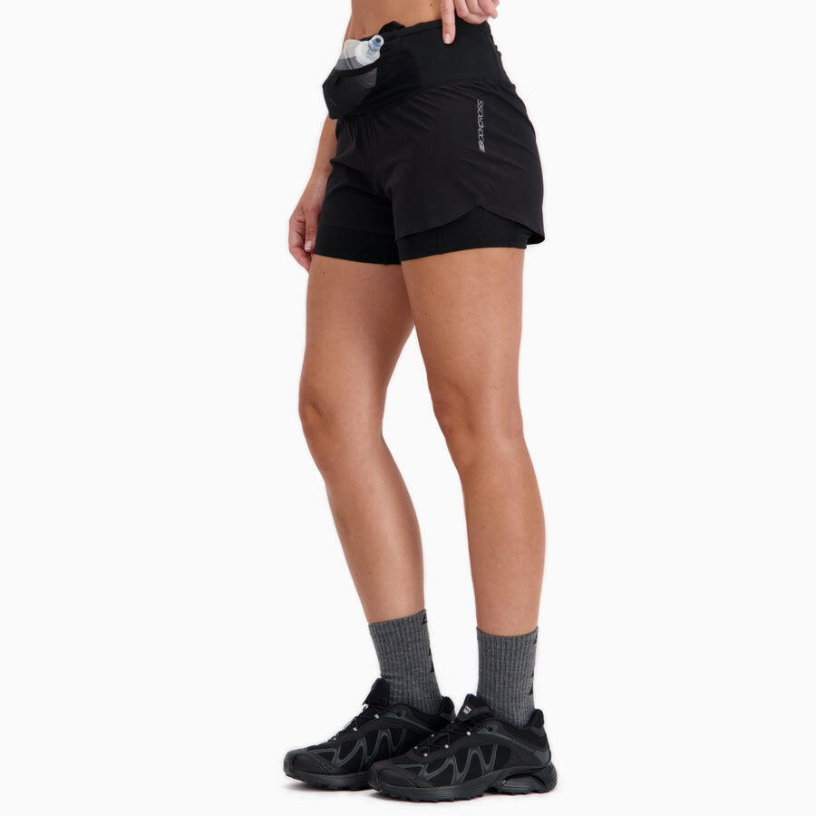 Short 2 en 1 Femme Trail-Running PERFORMANCE MAX 3/7
