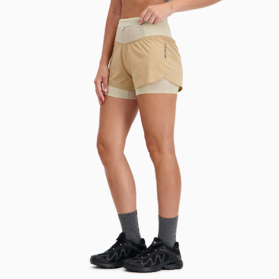 Short 2 en 1 Femme Trail-Running PERFORMANCE MAX 5/7
