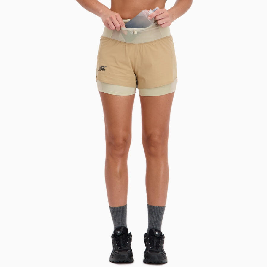 Short 2 en 1 Femme Trail-Running PERFORMANCE MAX 6/7