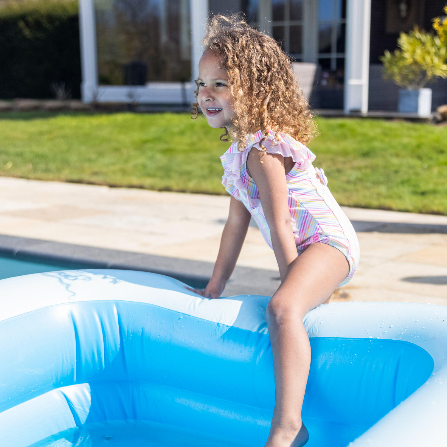 Swim Essentials Pool  Blau  Blues  211 x 132 x 46 cm 3/4