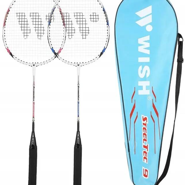 STEELTEC 9K WISH badminton racket set - 2 rackets, lightweight, for beginners
