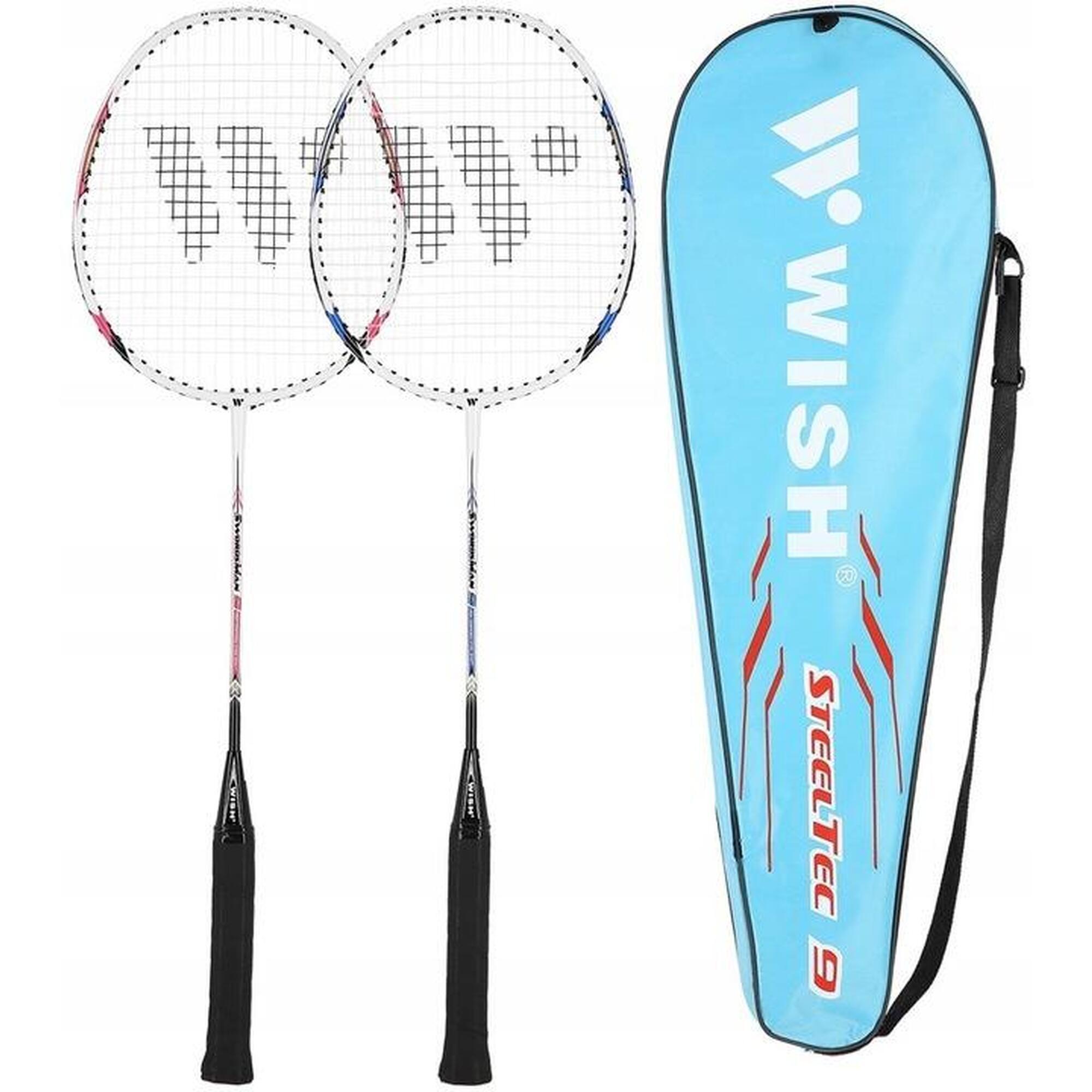 WISH Sada badmintonových raket WISH Steeltech 9K