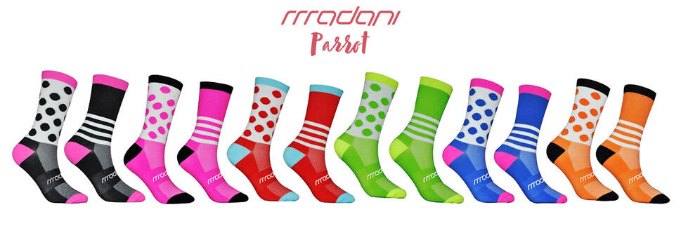 Skarpetki rowerowe unisex madani Parrot