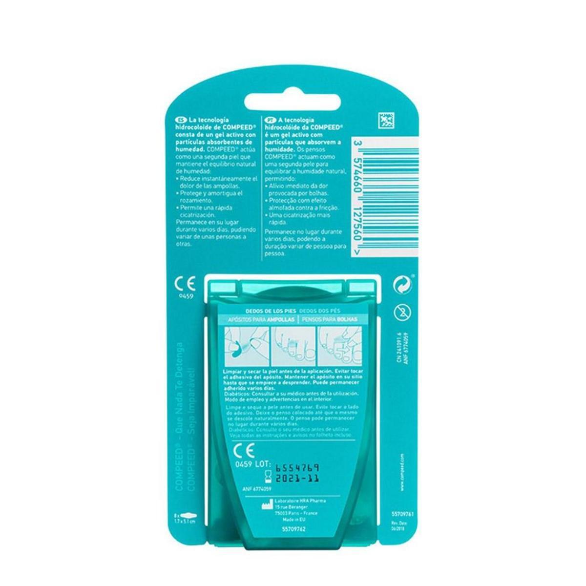 COMPEED AMPOLLAS DEDOS PIES 8 UD 2/2