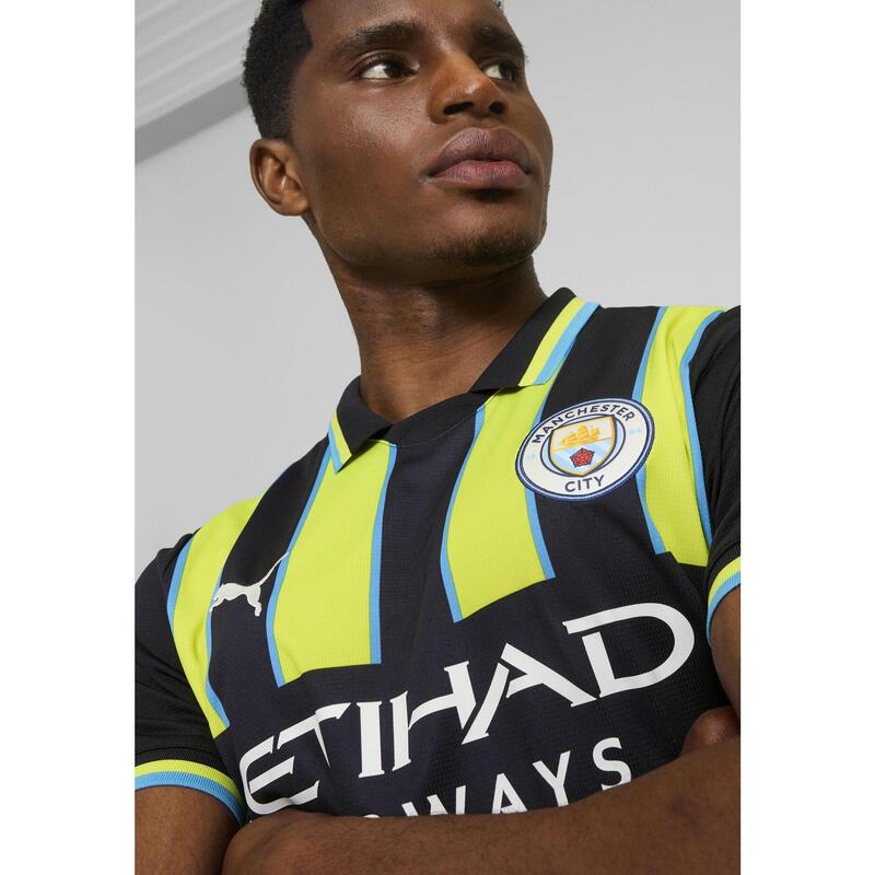 Maillot Away 24/25 Manchester City Homme PUMA New Navy Yellow Glow Blue