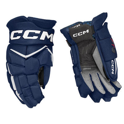 Ccm - jetspeed ft8 ijshockeyhandschoenen - senior - navy/wit