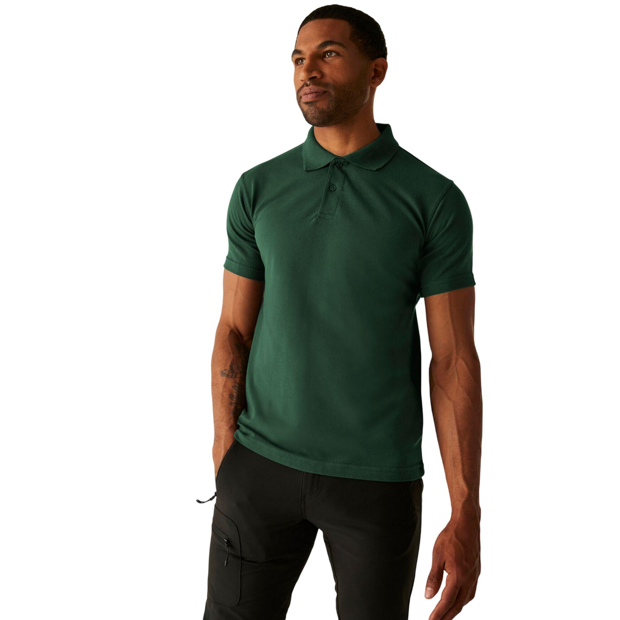 Poloshirt für Herren Flaschengrün 3/4