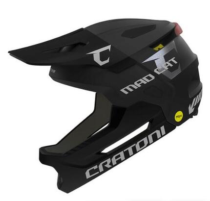 MTB-Kinder-/Jugendhelm Madcat Mips, black matt