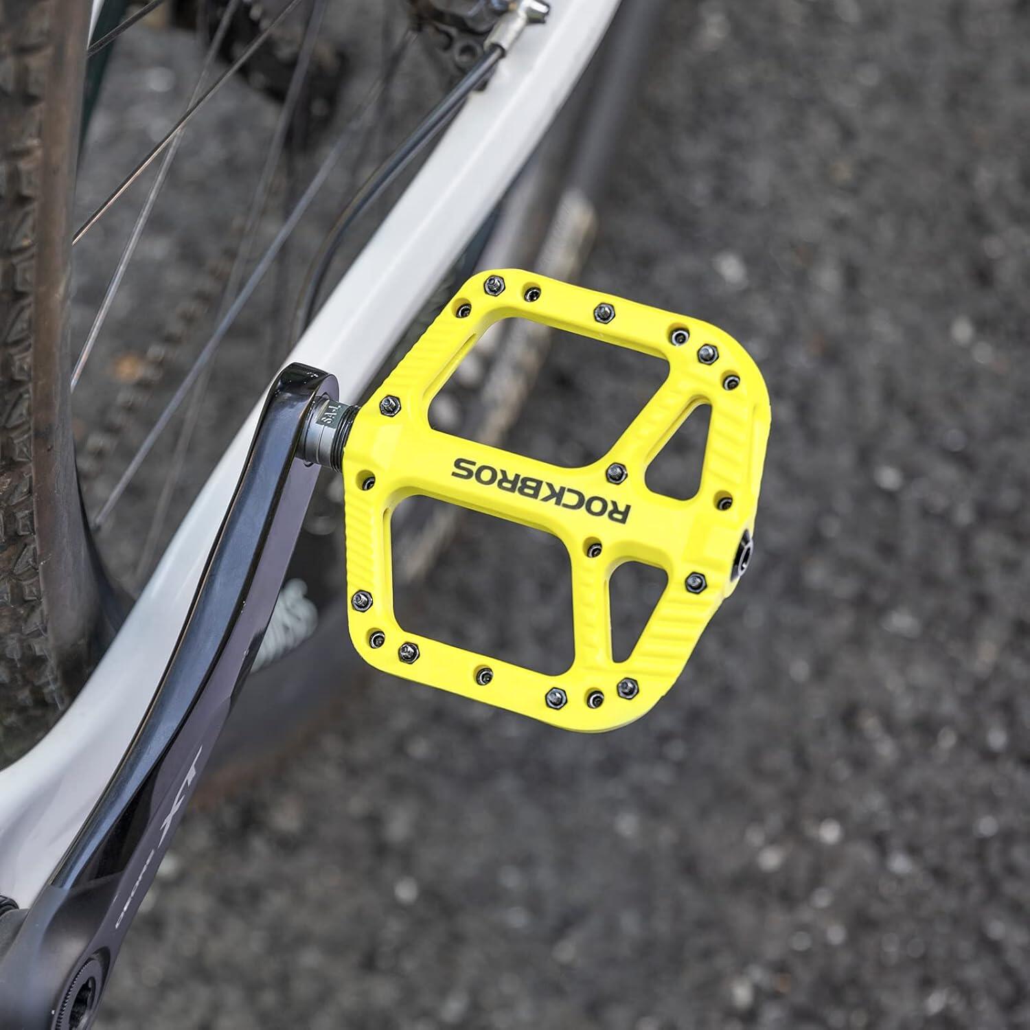 ROCKBROS Platte Fietspedalen VTT BMX 9/16 Nylon Antislip 7/7