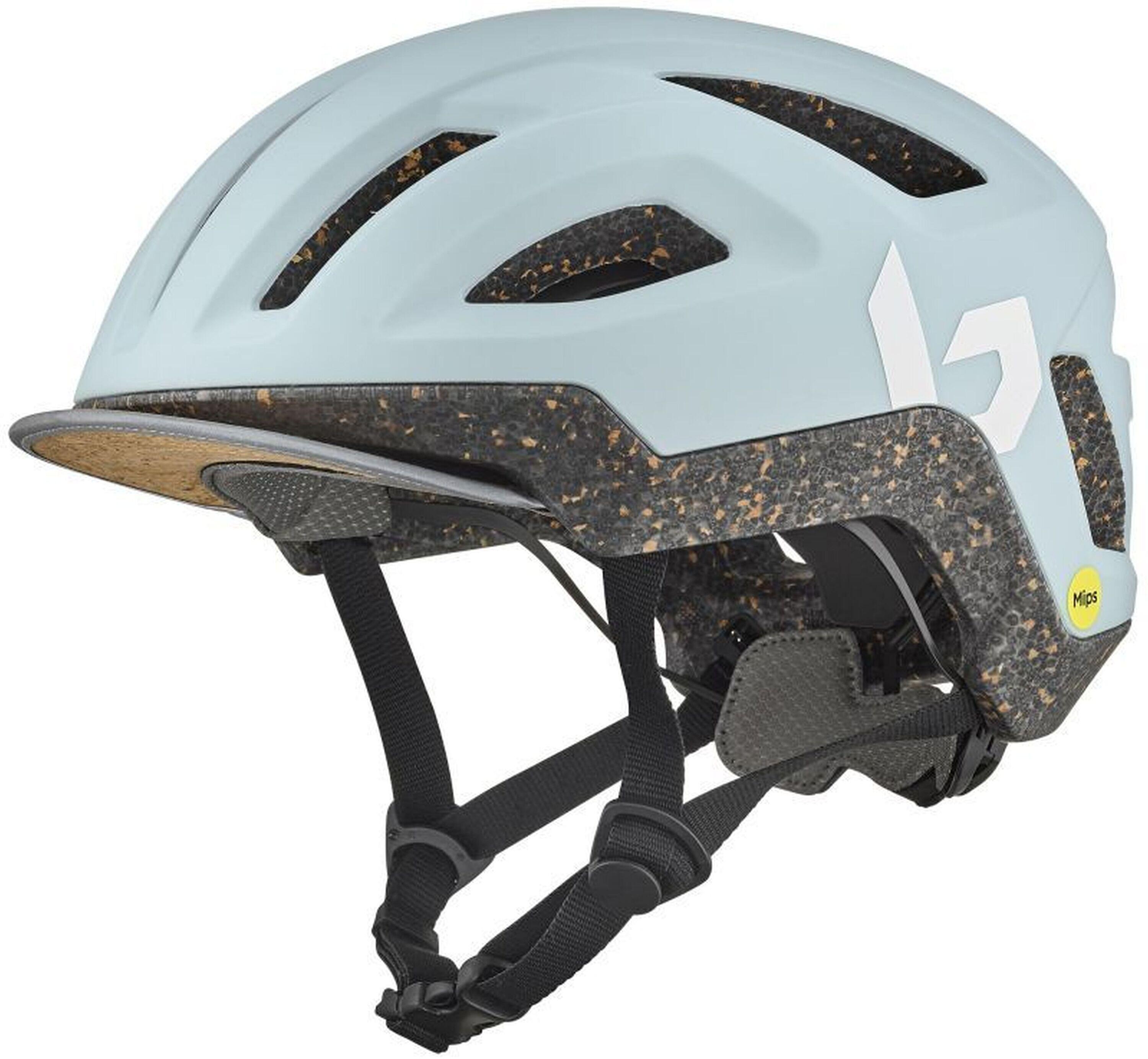 Kask rowerowy miejski „Eco React MIPS”, niebieski matowy