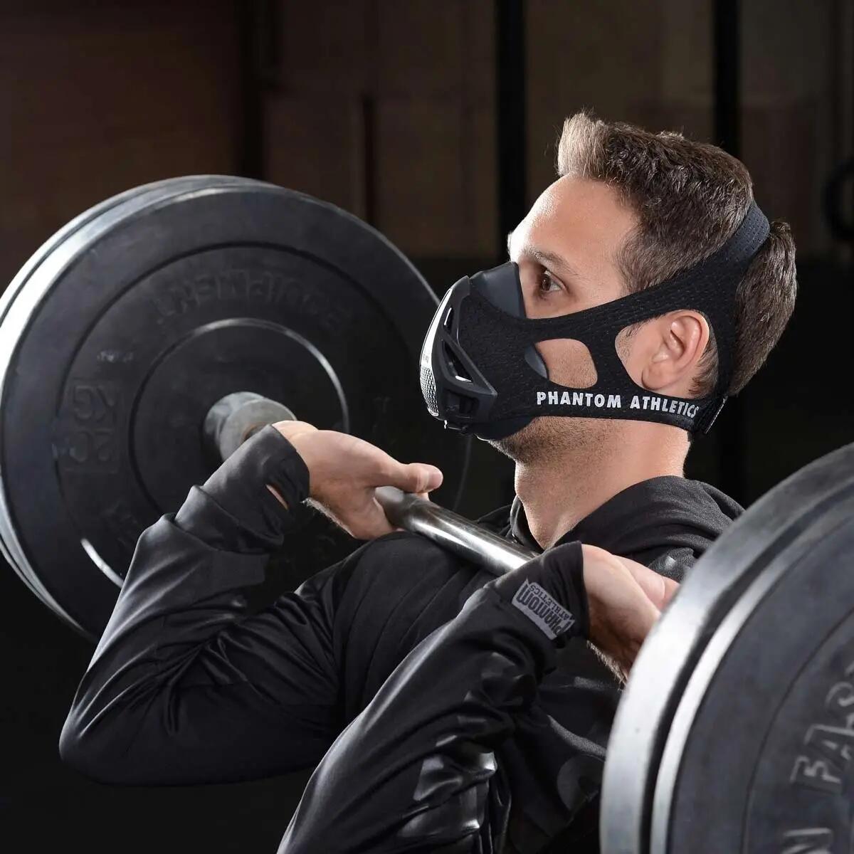 Trainingsmaske Phantom – Schwarz – L 3/10