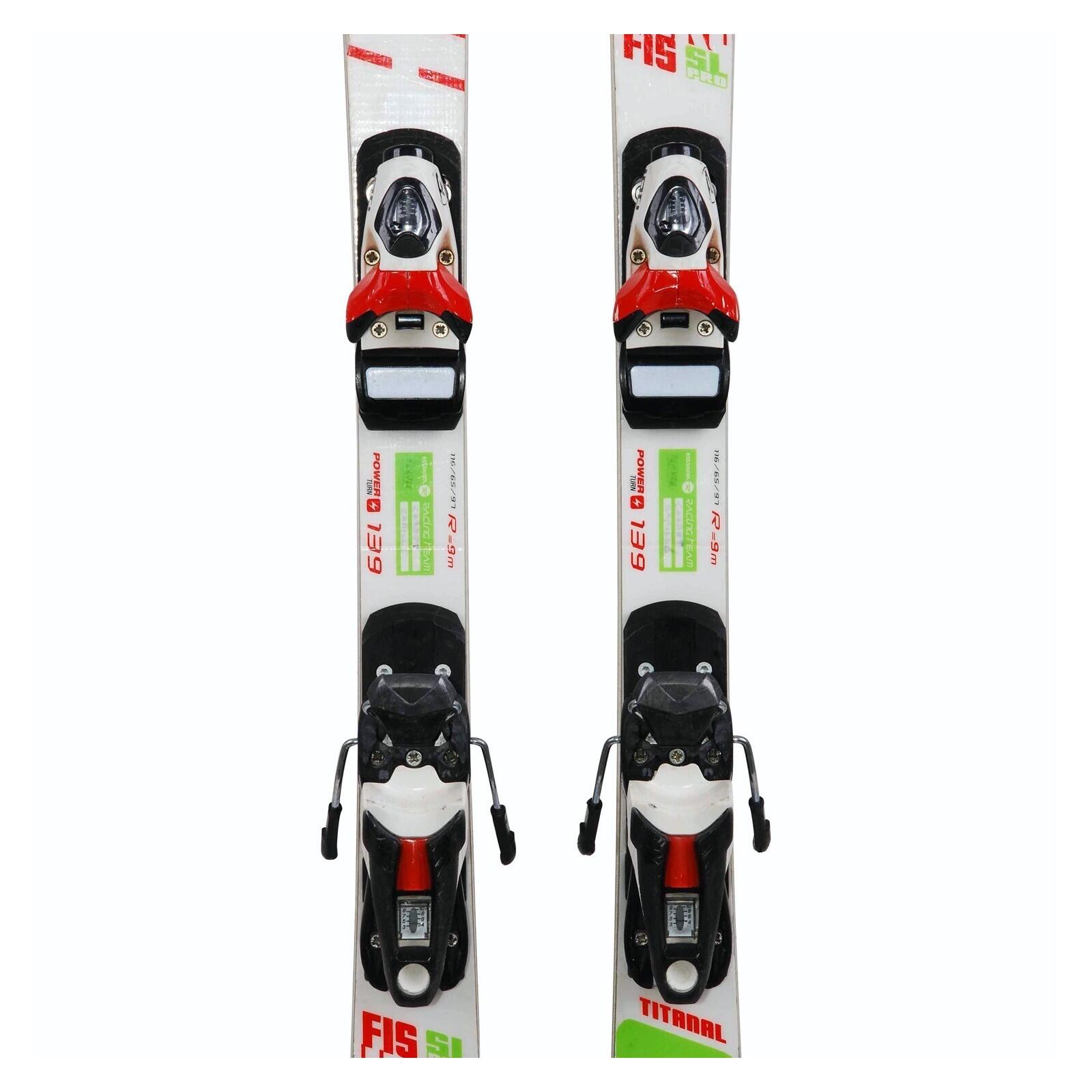 RECONDITIONNE - Ski Junior Rossignol Hero Fis Sl Pro + Fixations 3/4