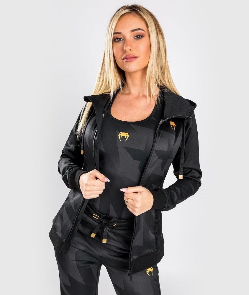Venum Razor Hoodie - For Women - Black/Gold - M 5/7