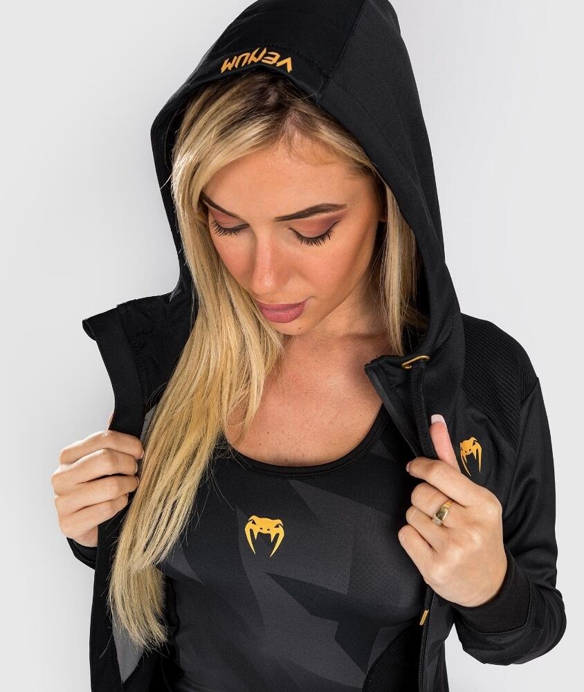 Venum Razor Hoodie - For Women - Black/Gold - M 6/7