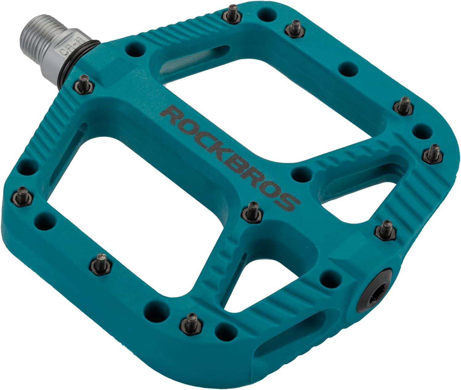 ROCKBROS ROCKBROS Pédales VTT BMX Plates 9/16 en Nylon Antidérapantes