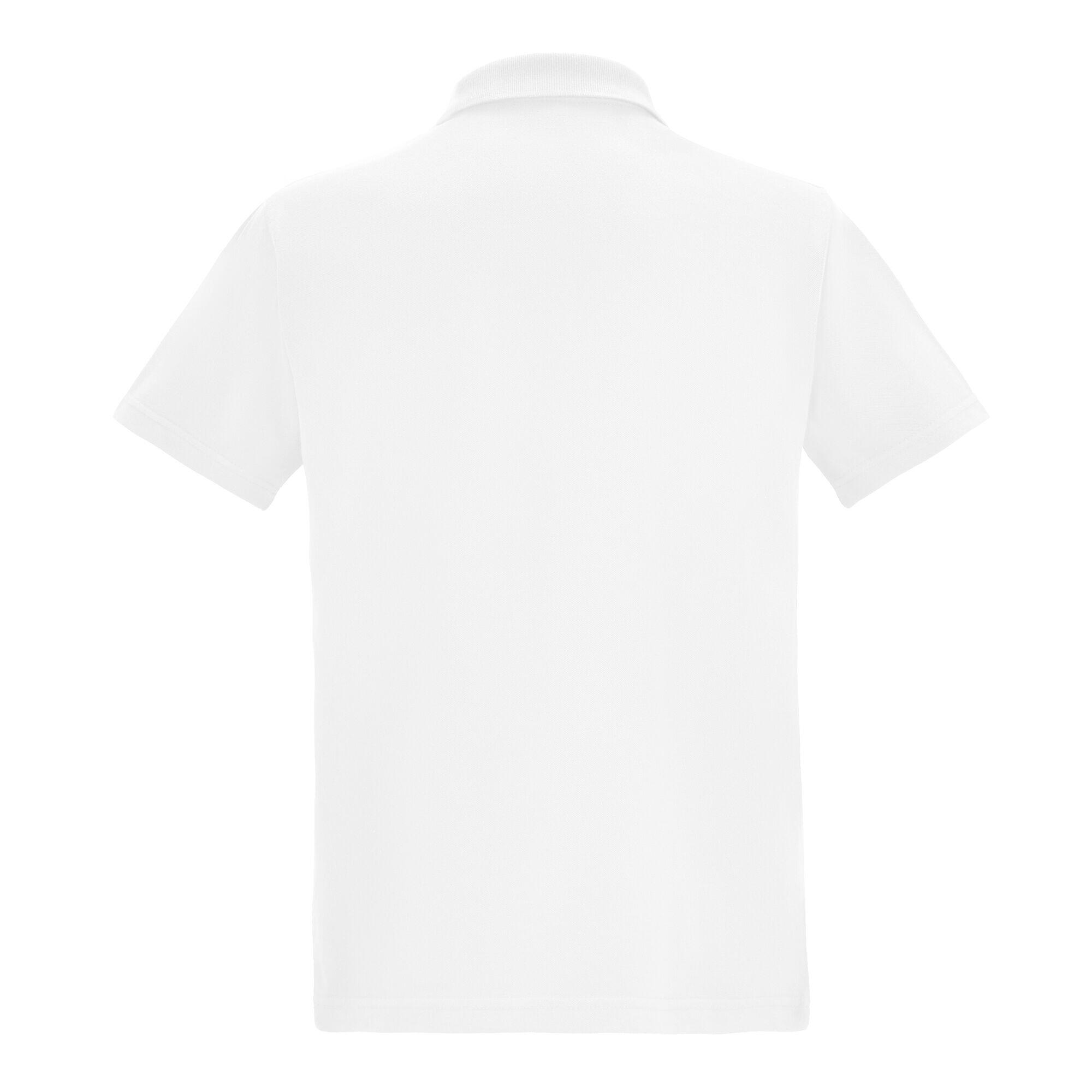 Mens Pique Polo Shirt (White) 2/4