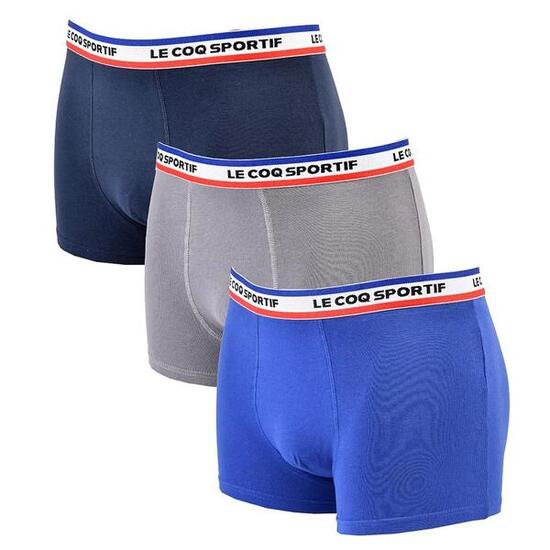 Lot de 3 Boxers Gris/Marine/Bleu Homme Le Coq Sportif Boxer