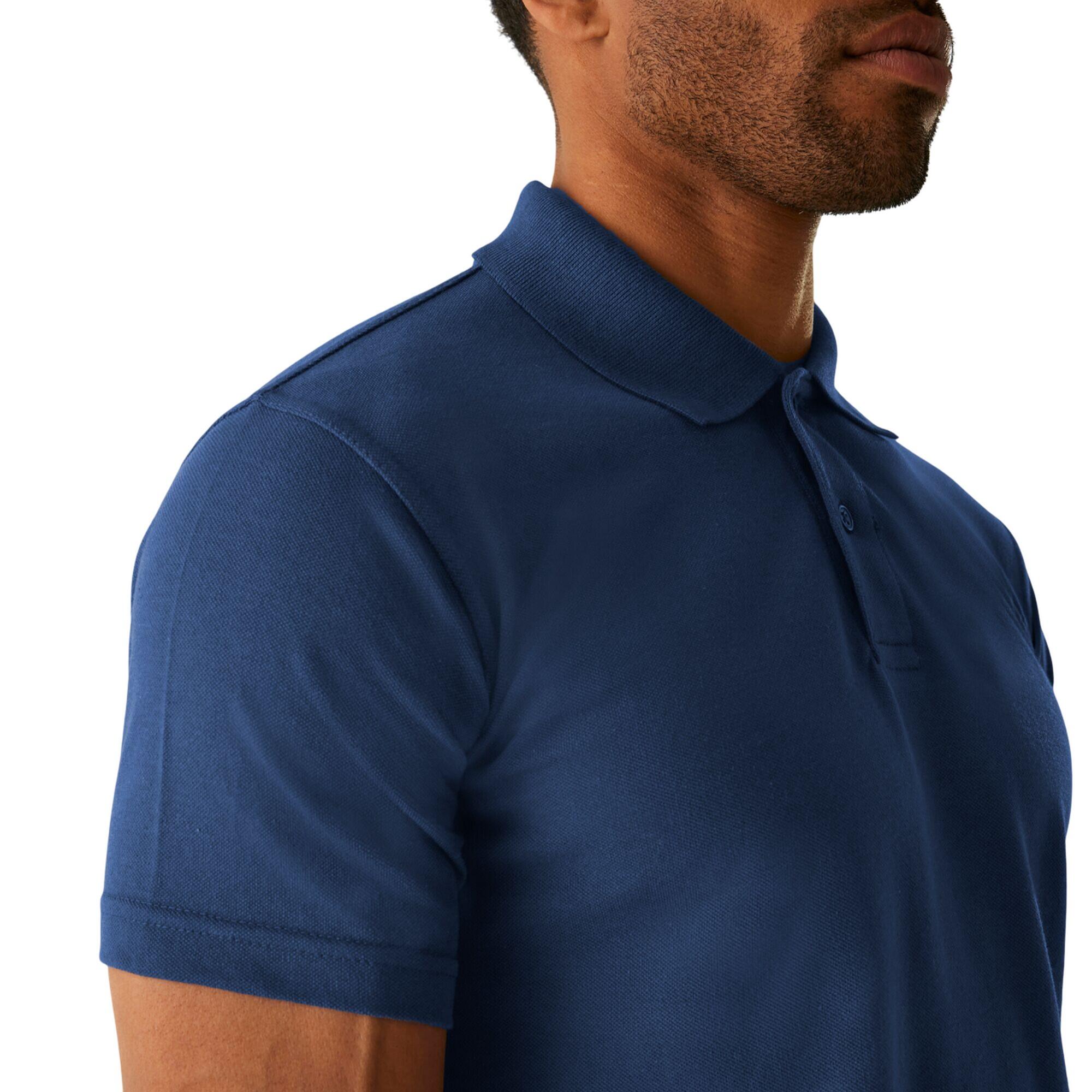 Poloshirt für Herren Königsblau 3/4