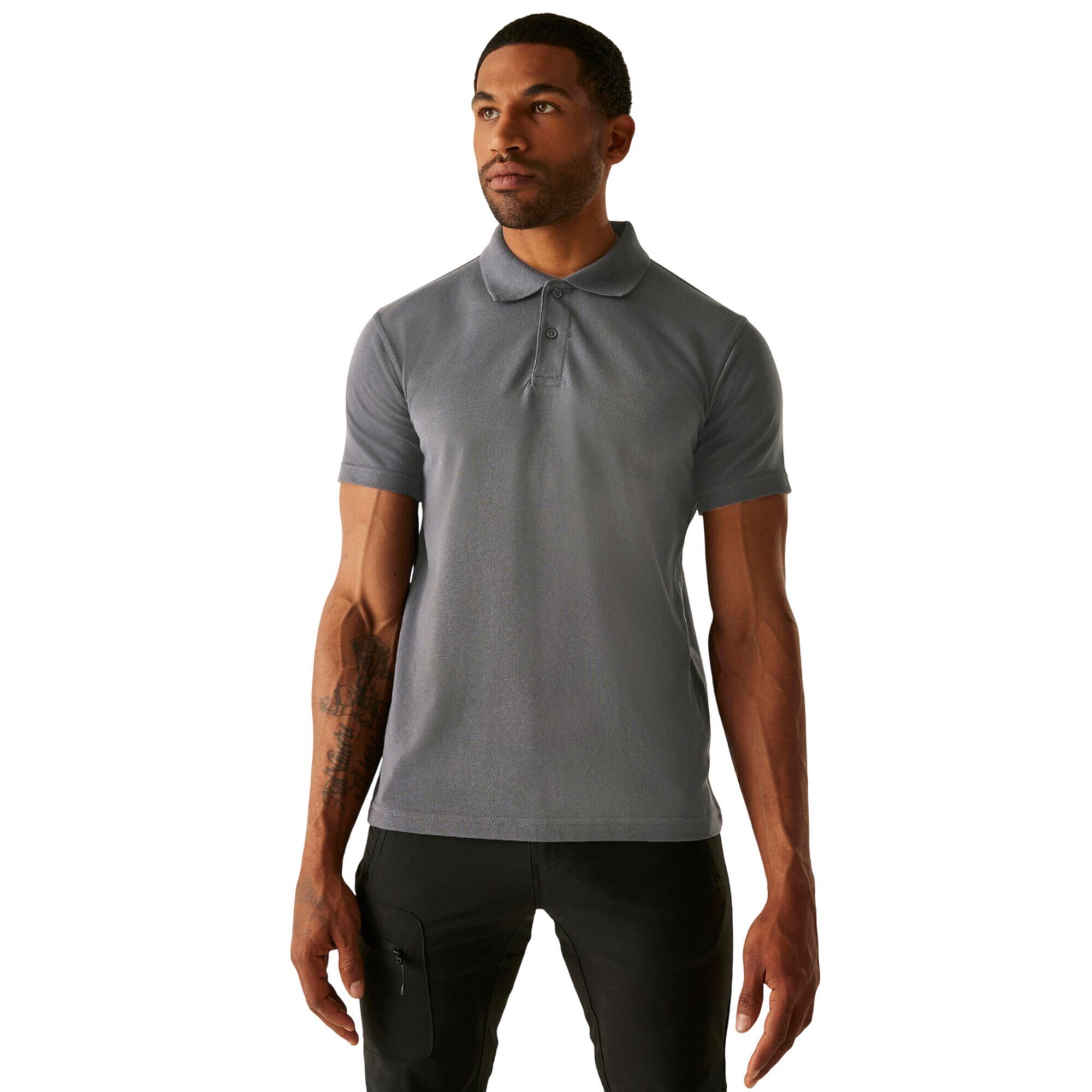 Poloshirt für Herren Grau 3/4