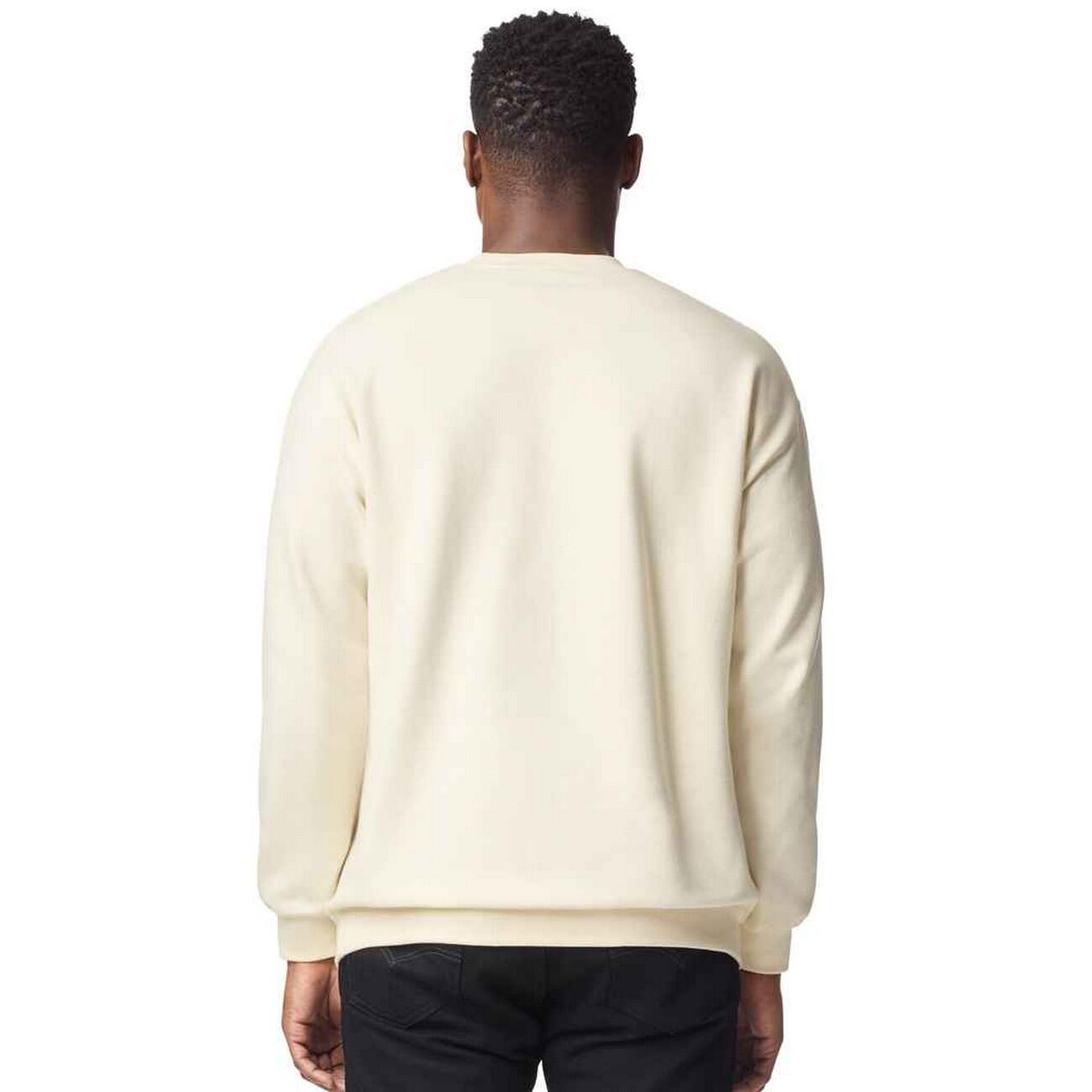 Sweat Uni À Col Rasducou SOFTSTYLE Adulte (Blanc Cassé) 3/3