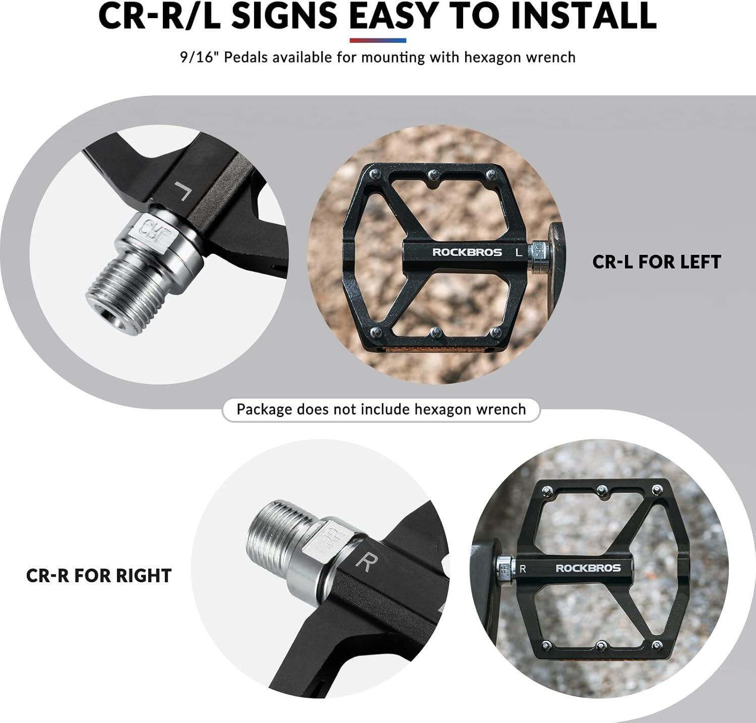 Rutschfeste Fahrradpedale mit Reflektoren 6/6