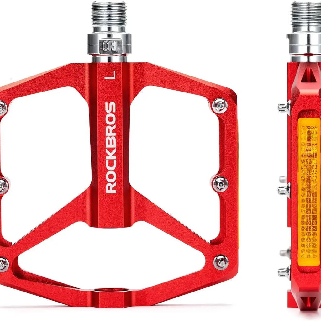 Non-Slip Bike Pedals with Reflectors