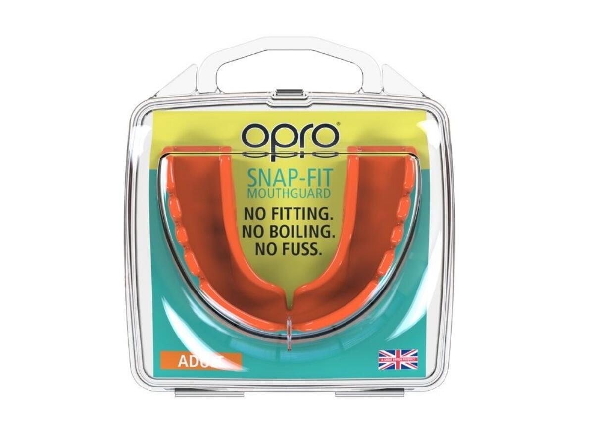 Protège-dents OPRO Snap-Fit Adulte – Orange fluo 2/3